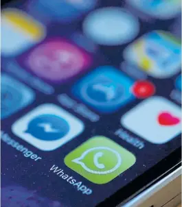  ??  ?? Popular. Unas 1.500 millones de personas utilizan WhatsApp.