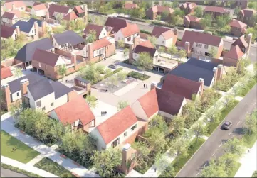  ??  ?? The latest images of Mountfield Park – a scheme for 4,000 homes planned on 560 acres of green space – stretching from Canterbury’s southern edge to the village of Bridge for an area south of Canterbury