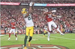  ?? GETTY IMAGES ?? Wide receiver Marquez Valdes-Scantling is exploring his options on the free-agent market, with the Packers reportedly involved in the discussion­s to sign him.