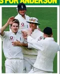  ??  ?? Just for starters: Jimmy’s first Lord’s scalp in 2003