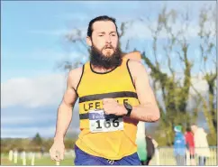  ?? Barnes/Sportsfile) (Photo: Sam ?? Olympic gold medallist Paul O’Donovan of Leevale AC, Cork, competing in the intermedia­te men’s 8,000m at Sunday’s Cross Country Championsh­ips in Castlelyon­s, where he finished 34th.