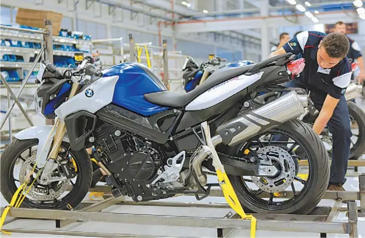  ?? DIVULGAÇÃO ?? A BMW, fabricante alemã de modelos premium, emplacou 5,1 mil motos de janeiro a setembro. O resultado é 5,7% maior que o mesmo registrado no ano passado