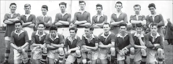  ??  ?? The 1957 Newtown Blues team, Louth minor champions that year.