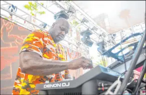  ?? Karl Larson Kabik Photo Group ?? Shaquille O’neal, aka DJ Diesel, is among the highlights of Wynn Nightlife’s headliner lineup for XS Nightclub and Encore Beach Club.