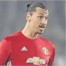  ??  ?? Manchester United striker Zlatan Ibrahimovi­c.