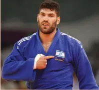  ?? (Asaf Kliger) ?? ISRAELI JUDOKA Ori Sasson will take part in the Grand Slam event in Abu Dhabi later this month despite not being allowed to compete under his country’s flag.