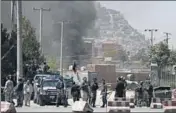  ?? REUTERS ?? Smoke rises from the site of an attack in Kabul.