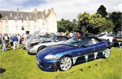  ??  ?? LINE-UP: The Jaguar Enthusiast­s’ Club's annual gathering will take place at Drum Castle next weekend