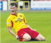  ??  ?? IT’S TIME TO ROAR AGAIN Partick defender James Penrice