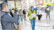  ?? FOTO: SBO ?? Der sogenannte „Demokratis­che Widerstand“formierte sich, um ein „Zeichen zu setzen für einen demokratis­chen Diskurs“.