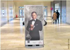  ??  ?? A James Bond advert in Delaware, US.