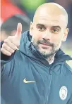  ??  ?? Pep Guardiola