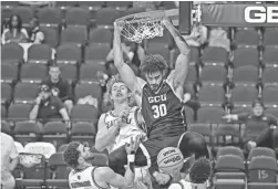  ?? GCU ATHLETICS ?? Gabe McGlothan powered Grand Canyon into the WAC semifinals with a career-high 35 points in an 84-79 win over Seattle on Thursday.