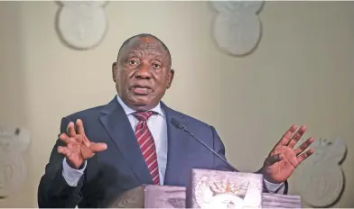  ?? Picture: Jacques Nelles ?? FIGHTING FIRES. President Cyril Ramaphosa has proposed the establishm­ent of a national anti-corruption agency that would act in an advisory capacity and report directly to parliament.