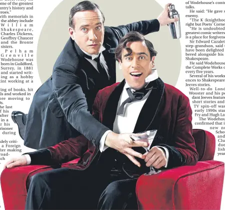  ?? Picture ?? Matthew Macfadyen as Jeeves and Stephen Mangan as Wooster in the play Perfect NonsenseUl­i Weber