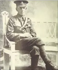  ??  ?? Joseph Hopkins enlisted in 1916 when he was 23, shortly before the Somme offensive