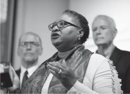  ?? COLIN BOYLE/MILWAUKEE JOURNAL SENTINEL ?? Milwaukee County Board Supervisor Felesia Martin, pictured in 2019, is calling for further investigat­ion into electrical fires following a Journal Sentinel investigat­ion.