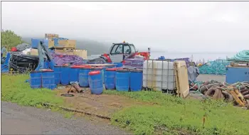  ?? 25_c36marineh­arvest01 ?? The Carradale harbour pound where Don Staniford filmed.