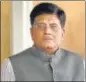  ?? PTI ?? Union commerce minister Piyush Goyal.