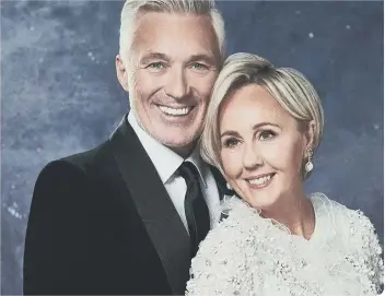  ??  ?? Martin Kemp has his wife Shirlie