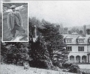  ?? Photograph Iain Thornber. ?? Main photograph: Ardtornish House where the Smith family lived during the fishing and stalking season. Inset left, Mr Photograph taken when the Munros lived at Torr Molach and supplied by Iain Thornber. John Munro, Betty’s father. Above right, Mrs Betty Wotherspoo­n Photograph supplied by the Munro family. in front of Torr Molach, her old home at Ardtornish.