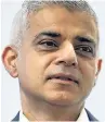  ??  ?? > Sadiq Khan