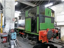  ?? MICHAEL DENHOLM ?? The Darlington Railway Preservati­on Society’s Peckett 0-4-0ST Northern Gas Board No. 1 (Works No. 2142 of 1953) under overhaul inside the historic 1833-built Stockton & Darlington Railway goods shed at North Road on May 18 last year. A new home for the group is now needed.