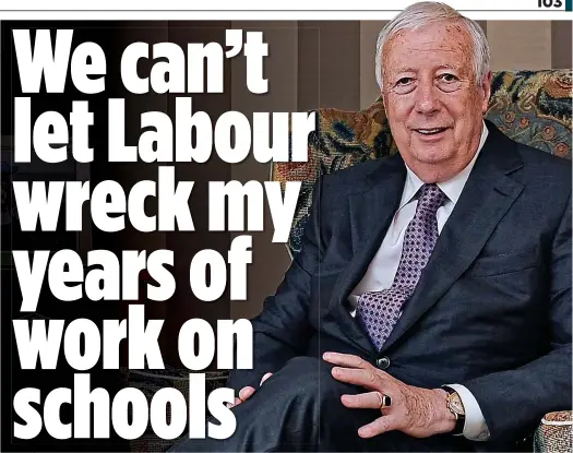  ??  ?? FUNDING: Lord Harris has pumped millions of his own money into schools