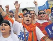  ?? AFP ?? In a letter to Sikhs for Justice, the USbased advocacy group behind the August 12 rally at Trafalgar Square, the British foreign office said a balance has to be struck while allowing demonstrat­ions.