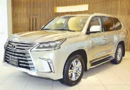  ??  ?? The LX 570 is uncompromi­sing in its off-road capability while providing its occupants the finest in luxury.