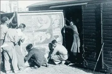  ??  ?? Terminada la guerra, los tesoros artísticos evacuados retornan en 1939 a Barcelona