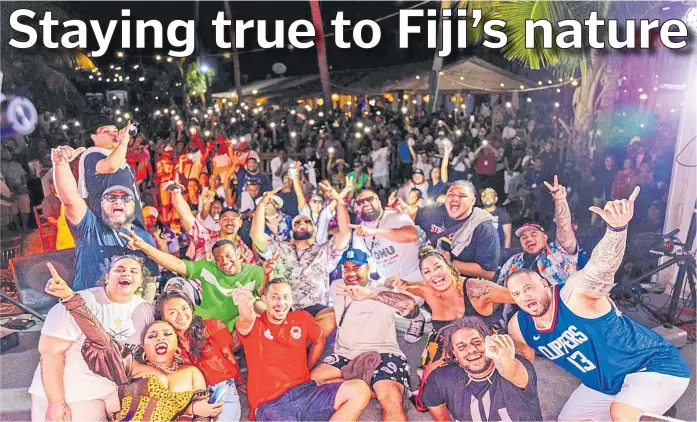  ?? Picture: SUPPLIED ?? Artists and guests enjoy themselves at the Stir It Up Fiji Musical Festival this year at The Beach Club Wailoaloa.