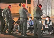  ?? ?? U.S. Border Patrol agents process migrants detained. Just days are left in the special session to pass the GOP’s migrant bills.
