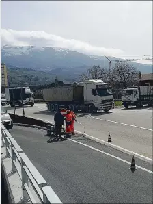  ??  ?? Nodo viabilità La zona tra Sant’Eraclio e Trevi osservata speciale