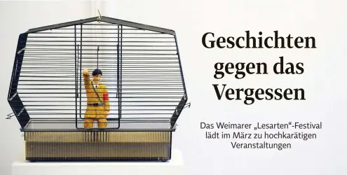  ?? FOTO: SASCHA FROMM ?? „Your Brown Cage“, Installati­on von Sebastian Hertrich