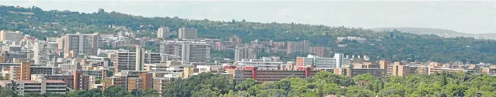  ?? Picture: DUDU ZITHA ?? CITY LIMITS: Tshwane has been convulsed by violence over who should be the ANC’s mayoral candidate. The party attaches great significan­ce to retaining control of the metro, which it now holds by a slim majority