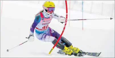  ?? COAST MOUNTAIN PHOTOGRAPH­Y/SPECIAL TO THE GUARDIAN ?? Macy Cudmore competes at the Whistler Cup in British Columbia.
