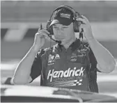  ??  ?? “No face-to-face or contact with these guys whatsoever,” said Chad Knaus, a seven-time championsh­ip winning crew chief. “That’s the protocol we put into place, and that’s what we’ve been abiding by.”