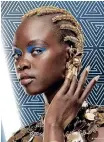  ?? ?? A Wakanda-inspired make-up look. | Adrienne Raquel.