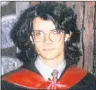  ?? SUBMITTED PHOTO ?? Steven O’Brien of Iona, P.E.I., pictured in a 1992 high school graduation gown, disappeare­d on March 20, 1993, after a night out with friends in Charlottet­own.