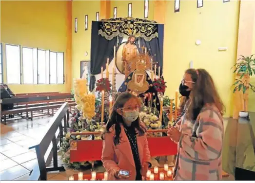  ??  ?? Nuestro Padre Jesús de la Sagrada Flagelació­n y María Santísima de la Estrella, en La Línea.