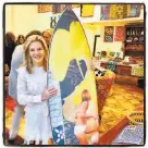  ?? Catherine Bigelow / Special to The Chronicle ?? Codabar CEO Kathryn Lasater hosts her pop-up shop on Post Street.