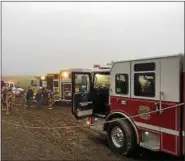  ?? SUBMITTED PHOTO — CHESTER COUNTY RESCUE TASK FORCE ?? First responders rescued a 3-year-old boy who had fallen into a manure pit at a farm in Honey Brook Township on Saturday evening.