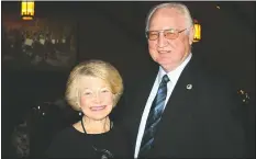  ?? NWA Democrat-Gazette/CARIN SCHOPPMEYE­R ?? Janet and Jimm Hendren enjoy the Spring Gala on March 15.