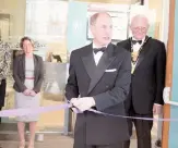  ?? ?? The Earl of Wessex officially opening The Windsor Royal Borough Museum and Royal Windsor Visitor Informatio­n Centre.