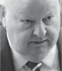  ?? SEAN KILPATRICK/THE CANADIAN PRESS ?? Suspended senator Mike Duffy’s expenses were on the RCMP’s radar by February 2014, when he wrote to Andrew Saxton Sr., referring to a lunch meeting at Saxton’s club.