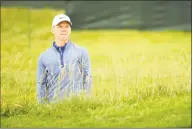  ?? Ross Kinnaird / Getty Images ?? Paul Casey looks on from the second hole rough during a practice round prior to the U.S. Open.