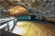  ?? TONY BOSSE/DREAMSTIME/TNS ?? The Lost Sea inside the Craighead Caverns in Sweetwater, Tennessee.