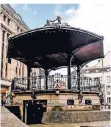  ?? RP-FOTO: ANDREAS BRETZ ?? Der Musik-Pavillon auf dem Heinrich-Heine-Platz