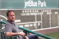  ?? Boston Globe via Getty Images ?? Zack Scott, Boston Red Sox Vice President/Baseball Research & Developmen­t, during spring training at Jet Blue Park in Fort Myers, Fla., in 2017. Scott, the acting general manager for the New York Mets, has been placed on administra­tive leave after pleading not guilty to driving under the influence of alcohol.